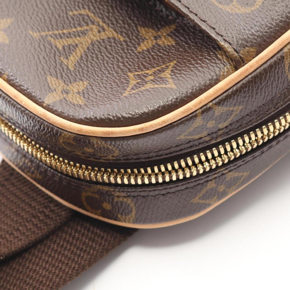 LOUIS VUITTON Authentic Brown Monogram Leather Pochette Fanny Pack - Picture 6 of 10